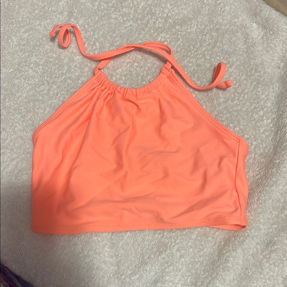 Old Navy Kids Swim Top in Bright Coral